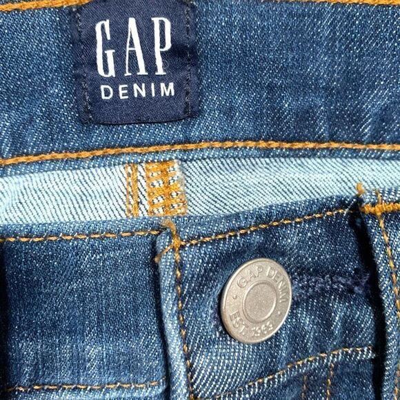 GAP Classic Straight Jeans Medium Wash Denim Regular Casual 24 Inch Waist - Picture 5 of 8